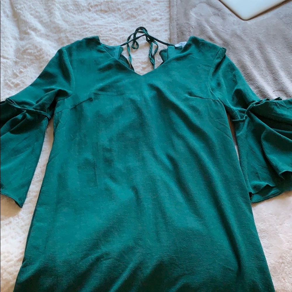 Green Ruffle Dress